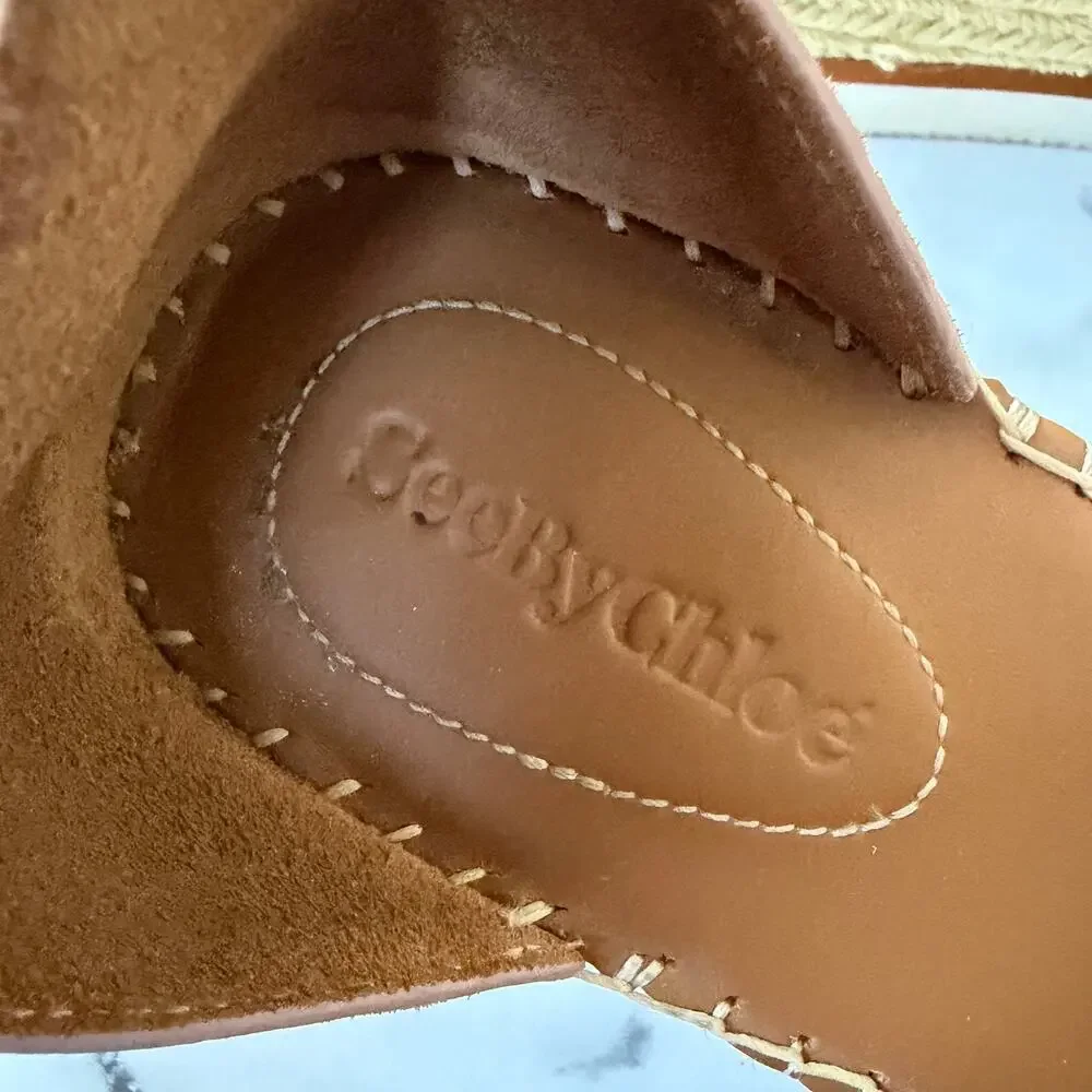 See by Chloé Glyn Flatform Espadrilles Size EU 40